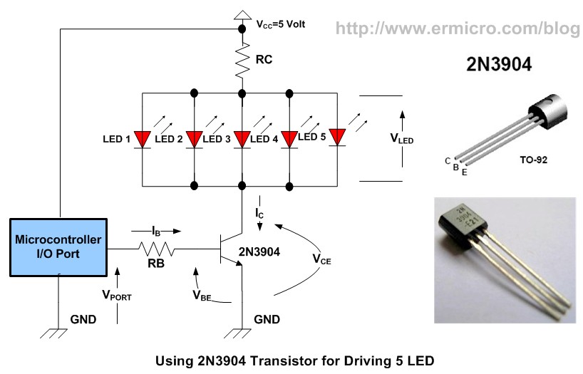 2n3904 transistor schematic for