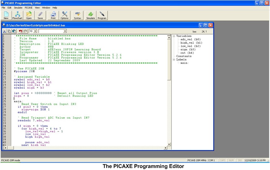 Picaxe Programming Editor Free